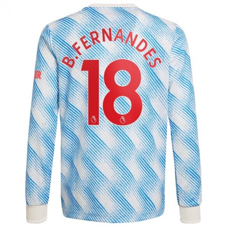 Tenue Manchester United Bruno Fernandes 18 Exterieur 2021-2022 Maillot de Foot ML Tenue Manchester United Bruno Fernandes 18 Exterieur 2021-2022 Maillot de Foot ML